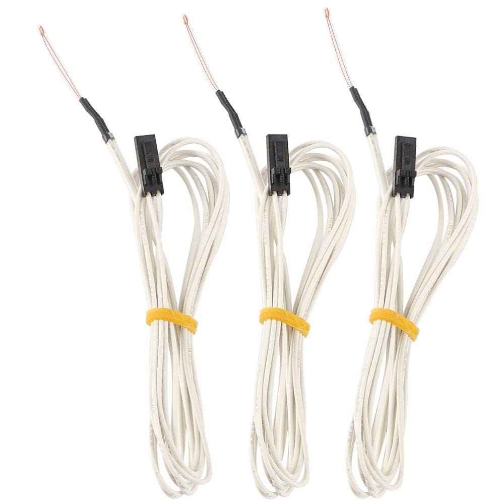 BCZAMD 3PCS NTC 3950 100K 서미스터, 1미터 배선 포함 EinsyRambo 메인보드 Prus i3 MK2S / MK3 3D 프린터 히트베드 또는 핫엔드 Imdi - 상품 이미지