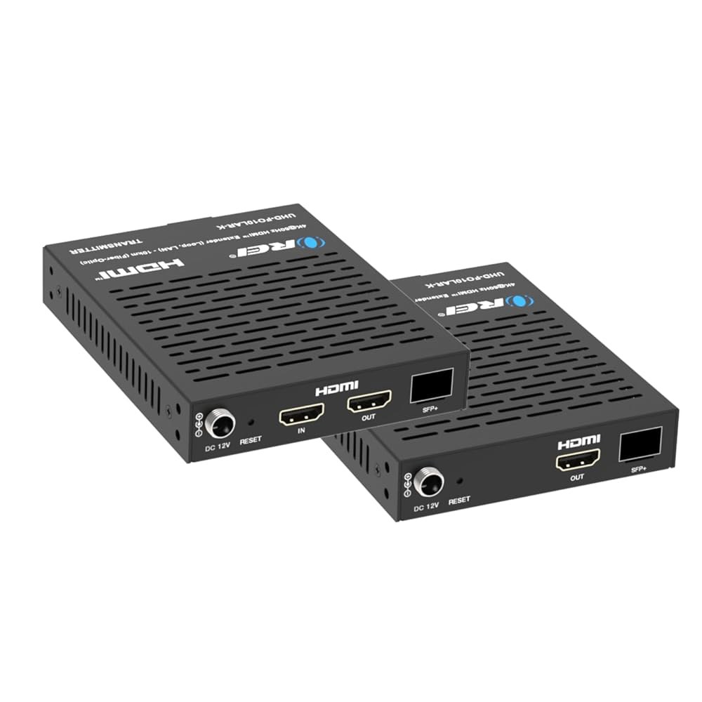 SDVoE 기술, 루프 아웃, 오디오 임베딩 및 추출 u2013 CEC, RS-232(UHD-FO10LAR-K)로 최대 10km까지 광섬유 익스텐더를 통한 OREI 4K@60Hz - 상품 이미지