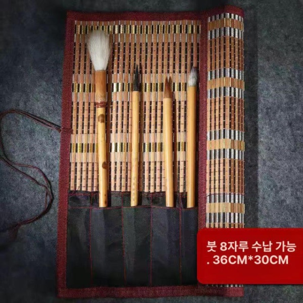 고급 동양화 캘리그라피 문방사우 보관 꽂이 건조대 붓 30 x 26 7개 - 상세 이미지 4