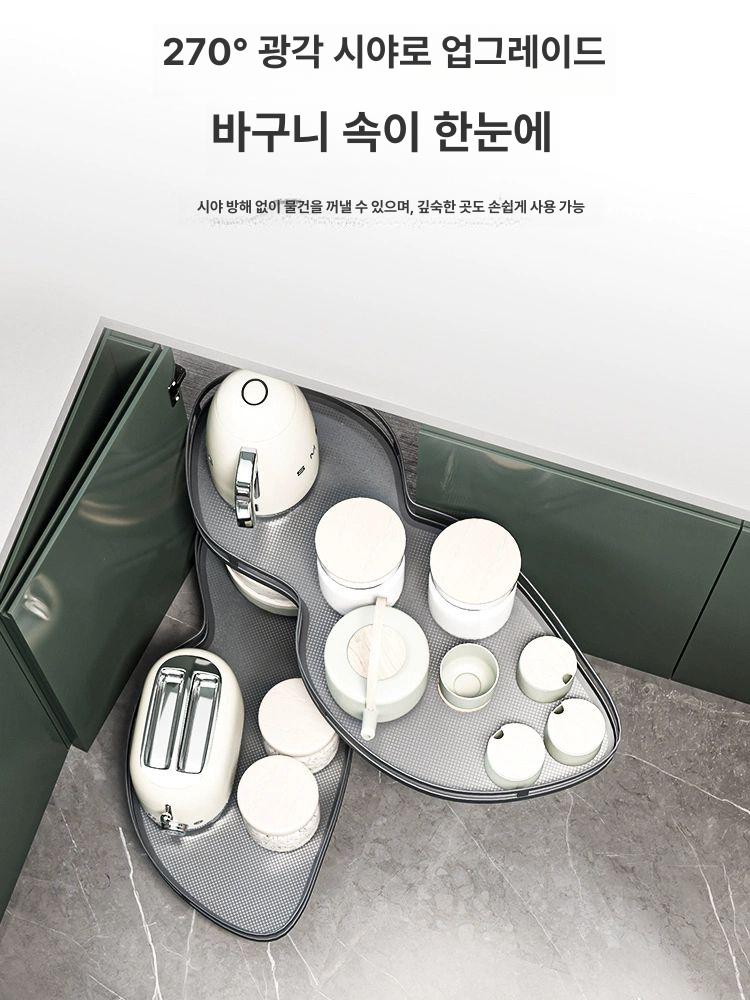 주방 슬라이딩 선반 틈새수납 코너 앵글 벽면 거실 정리 수납장 - 상세 이미지 2