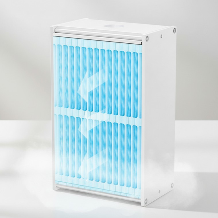 저소음 LED 무드등 미니 냉풍기 데스크용 수냉식 에어쿨러 필터 - 상품 이미지