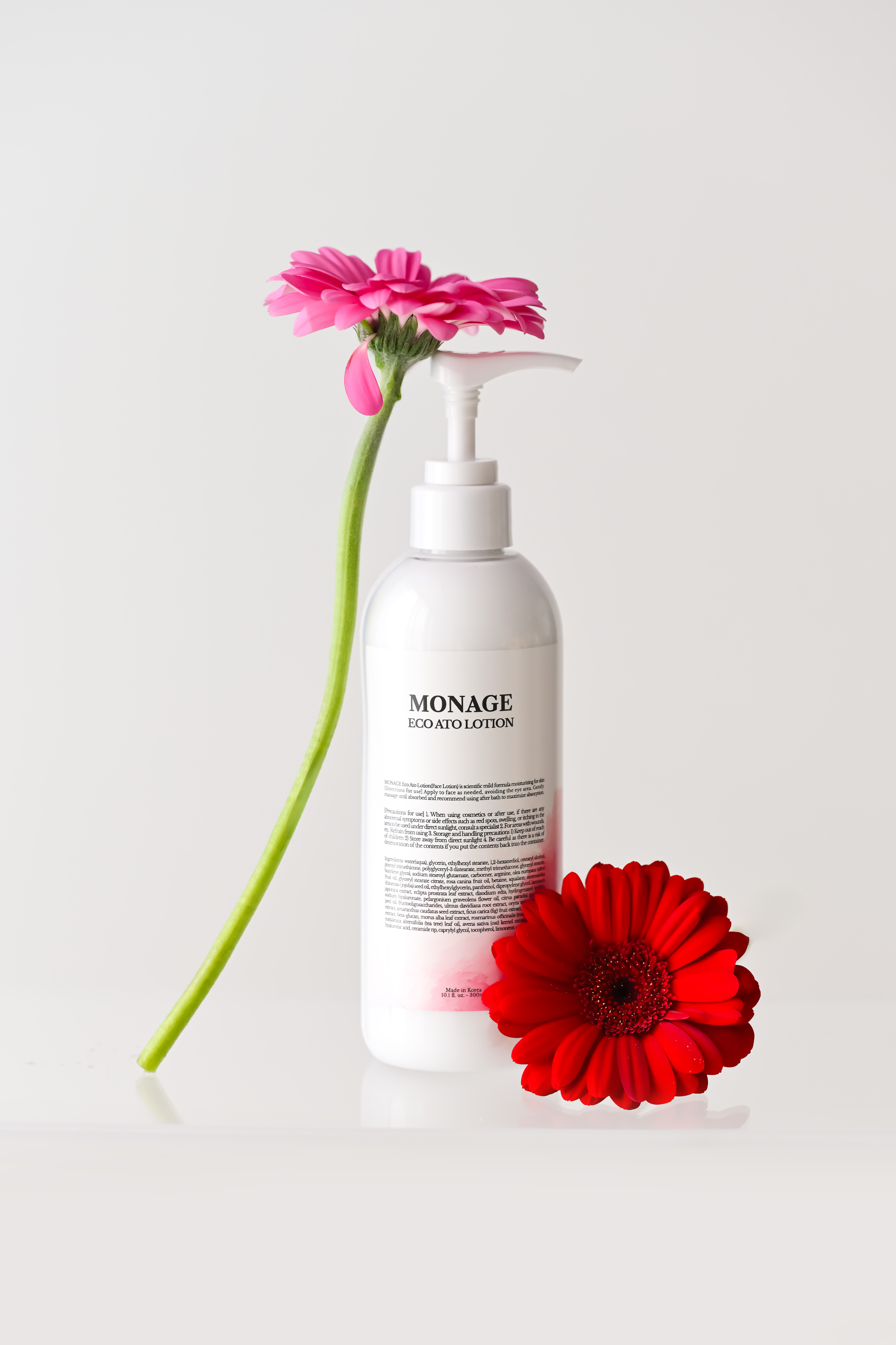넾다 x 모나쥬 에코 아토 로션 300ml 여름 스킨 케어 페이스 얼굴부터 온 몸 바디 수분 400% 증가 즉각적인 보습 빠른 흡수 하루종일 촉촉 약산성 비건 천연 이미지 6