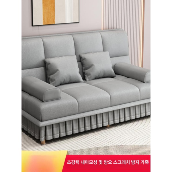 아늑한 사무실 거실 매트리스 카페 확장형 소파베드 안락 패브릭 데이베드 다크블루 린넨 스펀지 1.2m 1m - 상세 이미지 4
