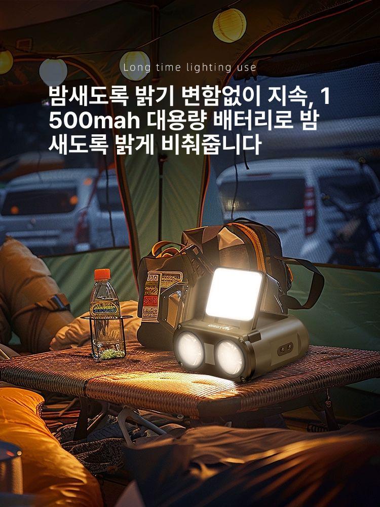 부엉이 헤드램프 충전식 센서 모자 클립 LED 헤드라이트 낚시용 뮌헨 900루멘 20시간 무단계밝기 듀얼광 - 상세 이미지 3