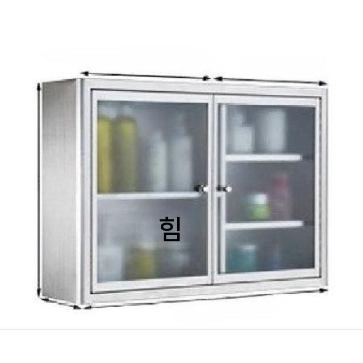 스테인레스 장식장 벽걸이 수납장 화장실 욕실장 유리 욕실 - 상품 이미지