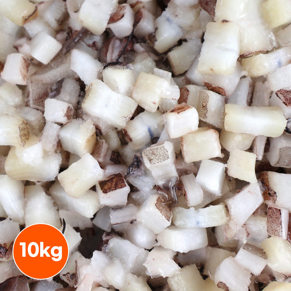 오징어 다짐 10kg 몸 귀 다이스 다지기 큐브 콩나물국밥 해물전 - 상품 이미지