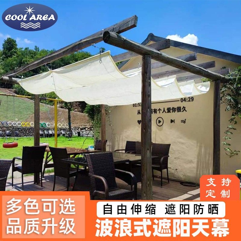 테라스 야외 주차천막 그늘막 비가림 야외천막 캐노피 접이식 텐트 대형 방수 행사용 주차장 - 상세 이미지 3