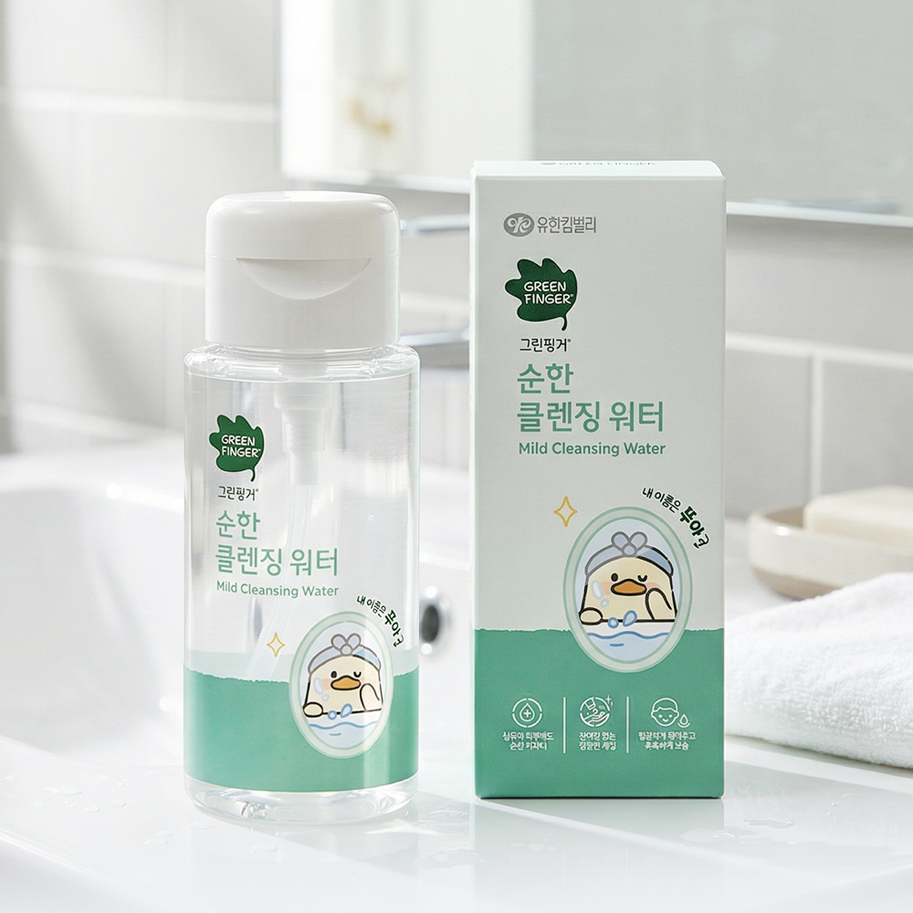 그린핑거 순한 클렌징 워터 푸아에디션 200ml / 아기클렌징워터, 키즈클렌징워터, 눈시림없는클렌징워터, 유아, 어린이 - 상세 이미지 4
