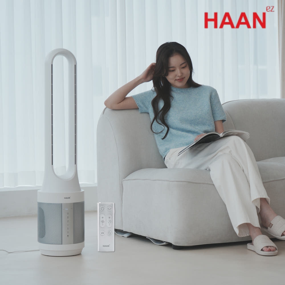BLDC날개없는선풍기 거실 아기방 가정용 저소음 타워형선풍기 - 상품 이미지