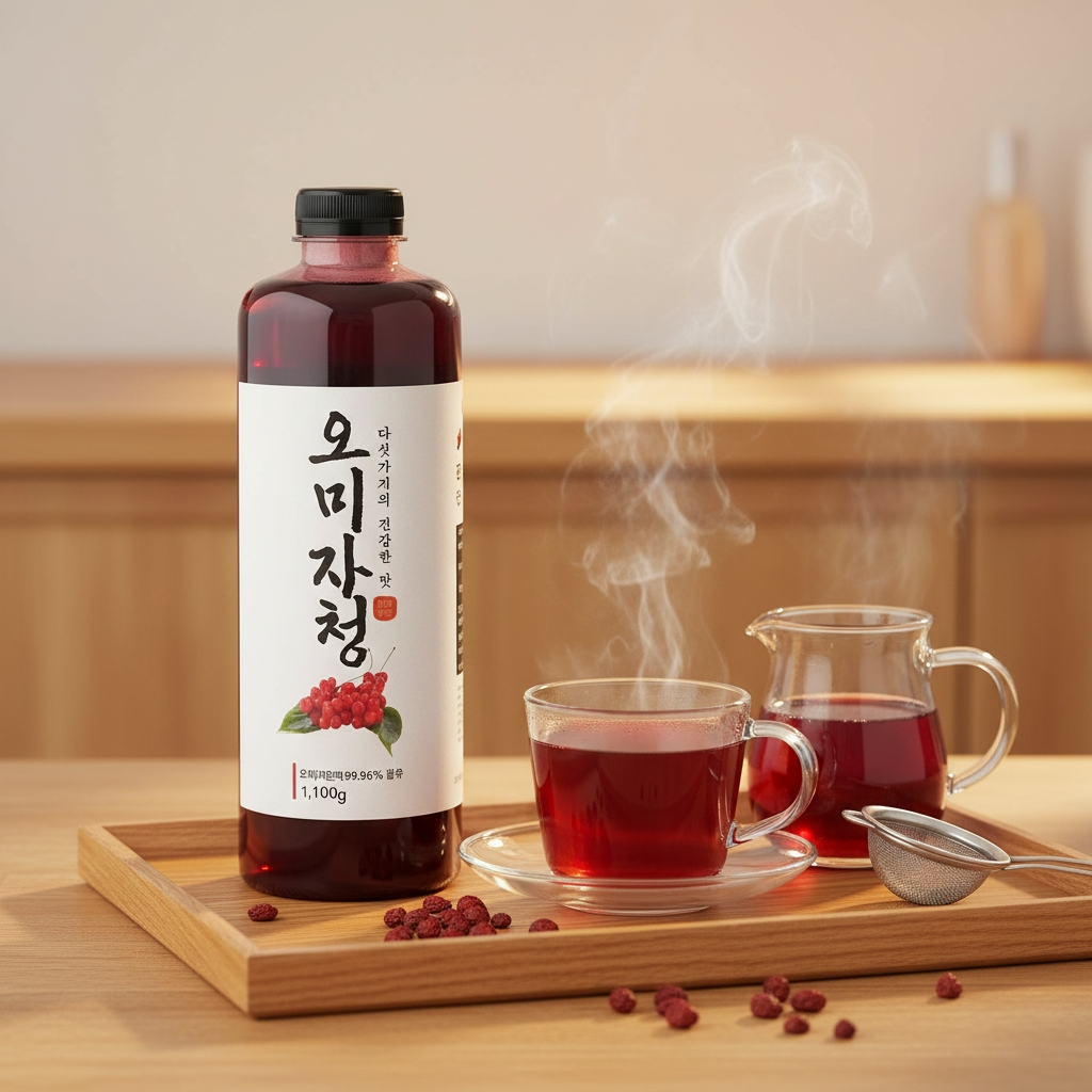 문경 오미자청 국내산 오미자 엑기스 진한 원액 1100g, 8개 이미지 8