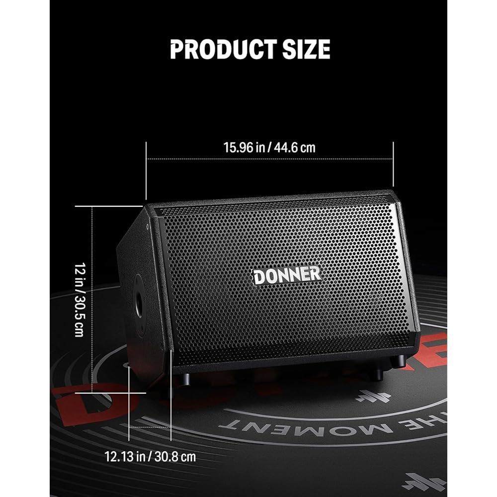 도너 일렉트릭 드럼 앰프 200W, 피크 파워 1000와트 무선 프로페셔널 전자 멀티 장면용 휴대용 DDA-1000 - 상세 이미지 2