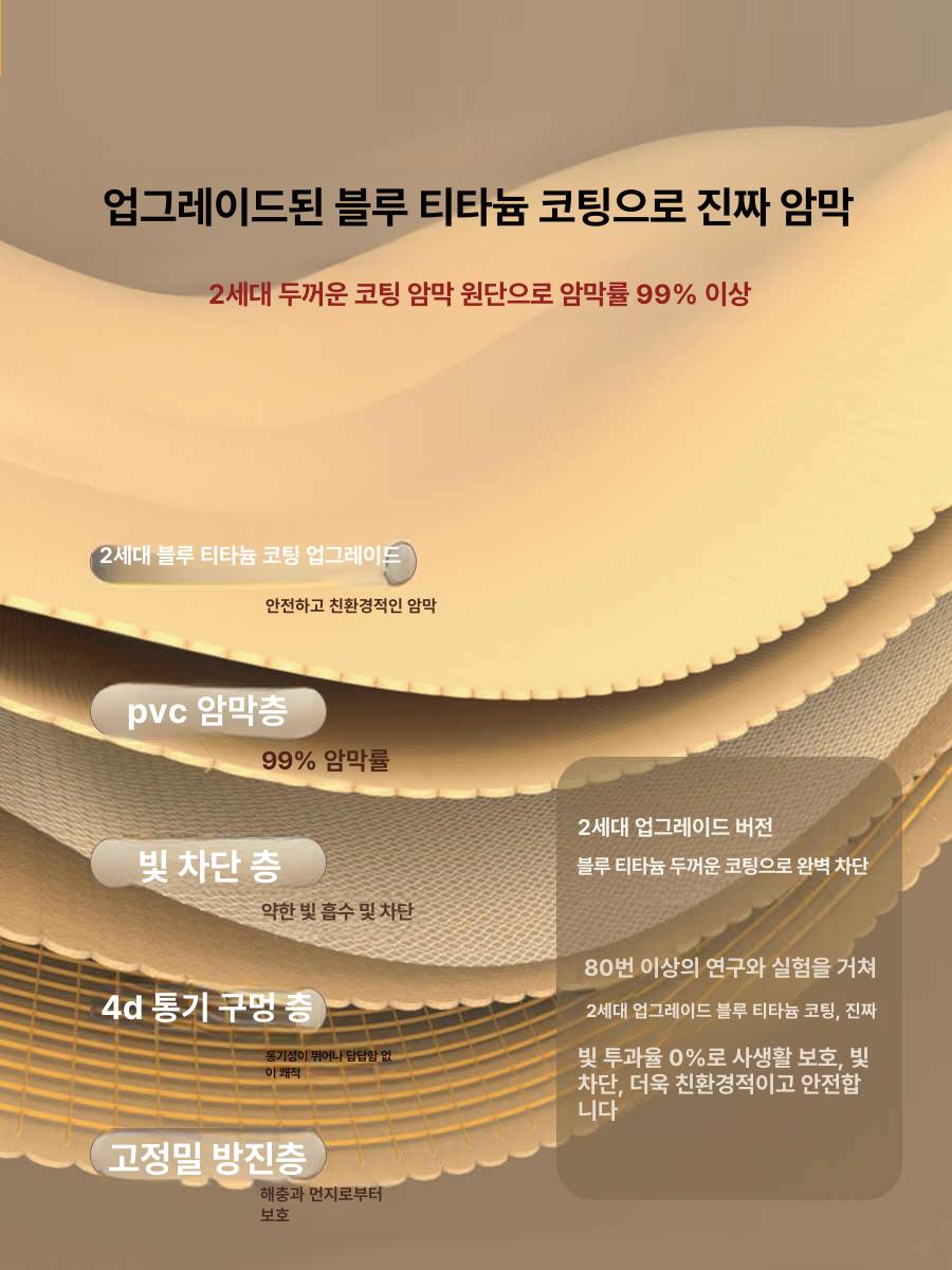 1인용 난방텐트 기숙사 우풍차단 실내 수면 텐트 드림블루 B 0.8m 상단 [80x190x110cm] 4면 - 상세 이미지 3