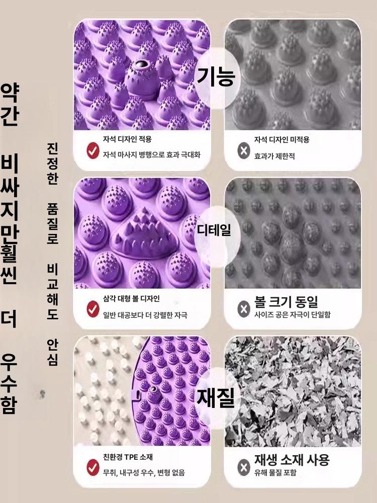 올렌토 지압스탭퍼 가정용 유산소 지압 다이어트 표준 38cm 로즈퍼플 - 상세 이미지 3