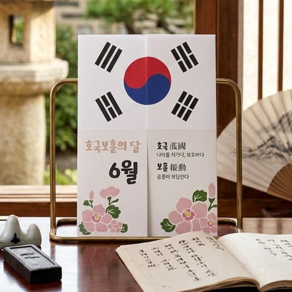 호국보훈의달 미니북 만들기 양면 리플렛 - 상품 이미지