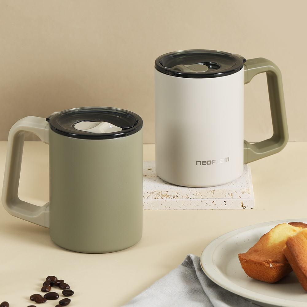 네오플램 이중 보온보냉 스텐 머그컵 540ml - 상품 이미지