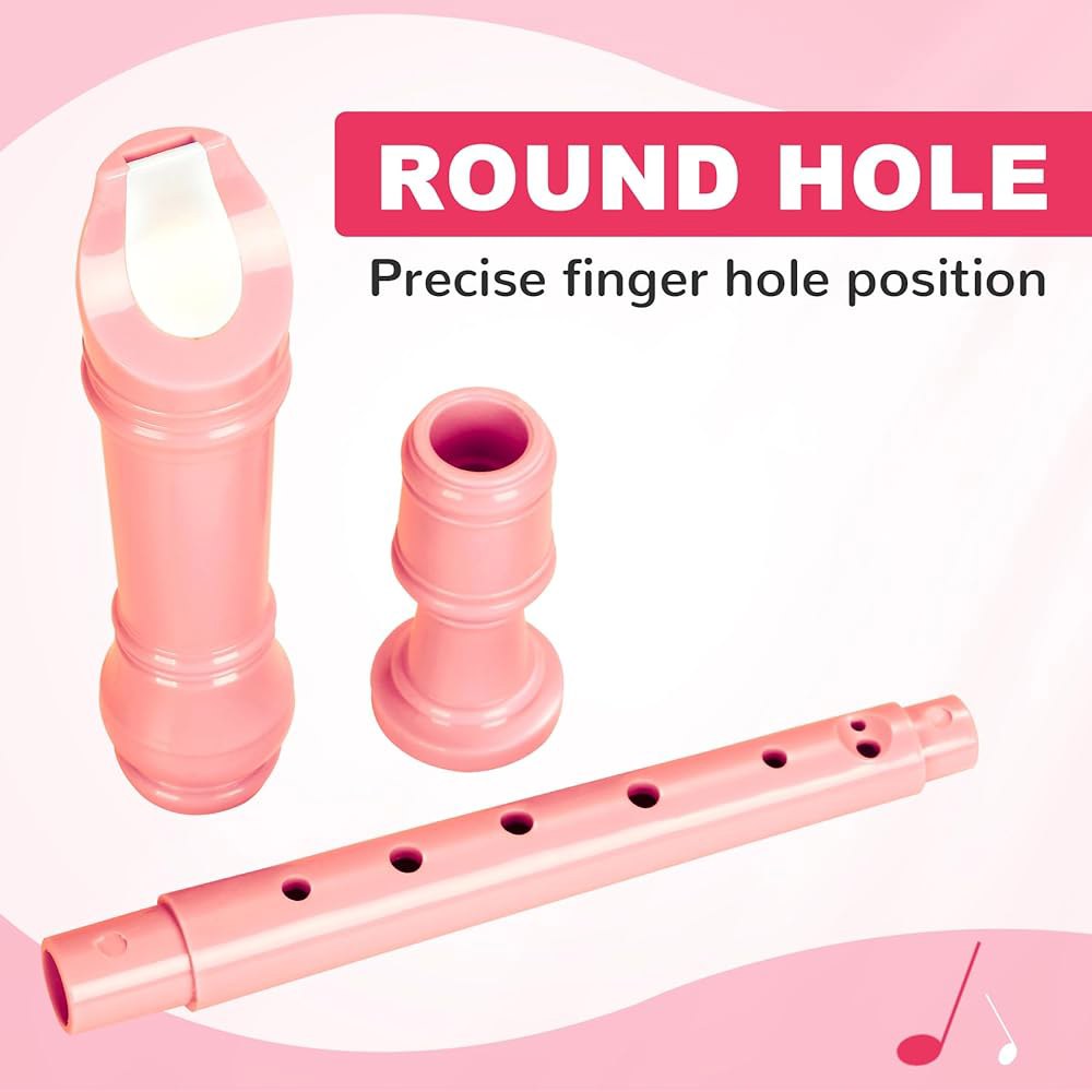 학생을 위한 컨저 소프라노 레코더 악기 - 독일 핑거링 8홀 플루트 ABS 하강 레코더로 청소봉과 가방을 가진 초보자를 3세 이상 어린이용 - 상세 이미지 3