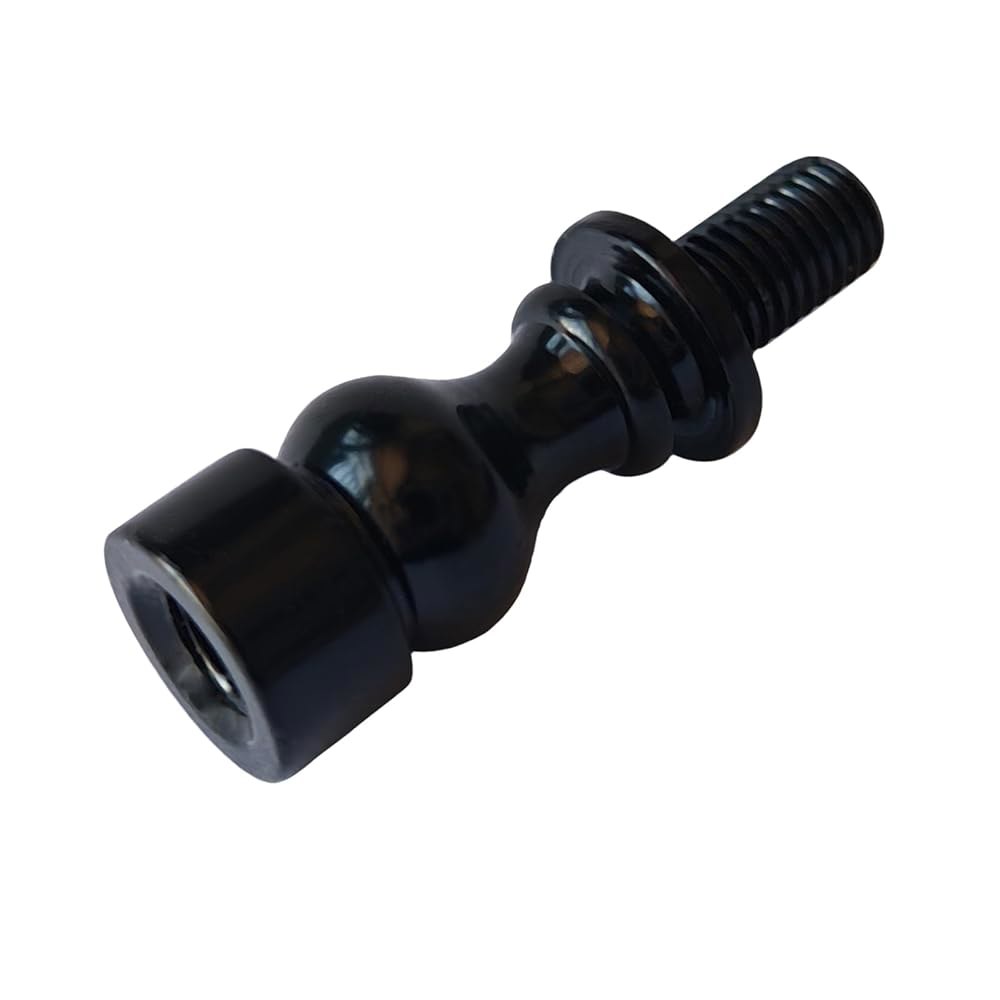 램프 쉐이드 라이저 2PCS 1인치, 블랙 하프 익스텐더, 램프용 나사산 금속 막대 1/4-27개 Black - 상세 이미지 3