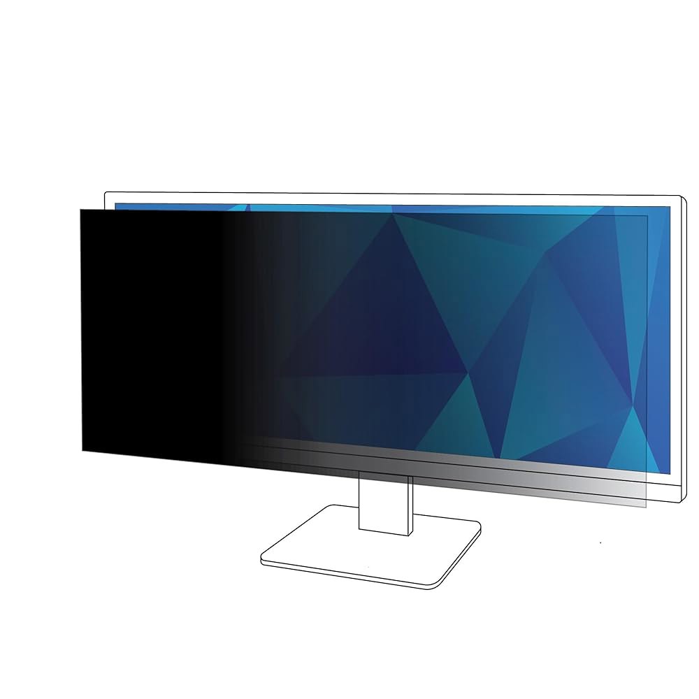 34인치 모니터 219 PF340W2B용 3M 프라이버시 필터 - 와이드스크린 LCD 모니터용 스크래치 방지 지문 저항 먼지 저항성 안티 글레어 각각 1개씩 제공 - 상품 이미지