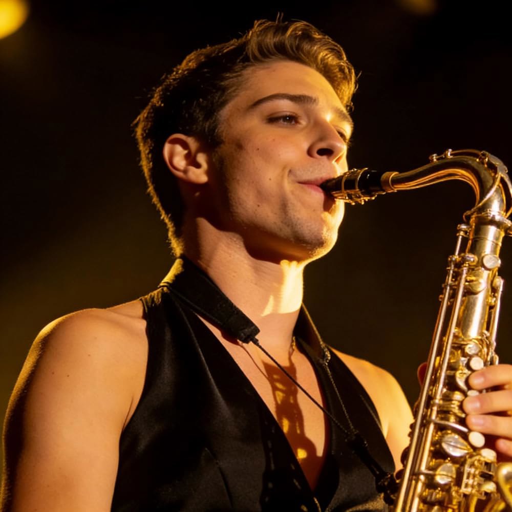 포야리날 알토 색소폰, 학생, 성인 및 초보자를 위한 케이스 액세서리가 포함된 Eb Flat Sax 컴플리트 키트(입마개, 갈대, 장갑, 천 브러시가 색소폰 세트)-골든 - 상세 이미지 2