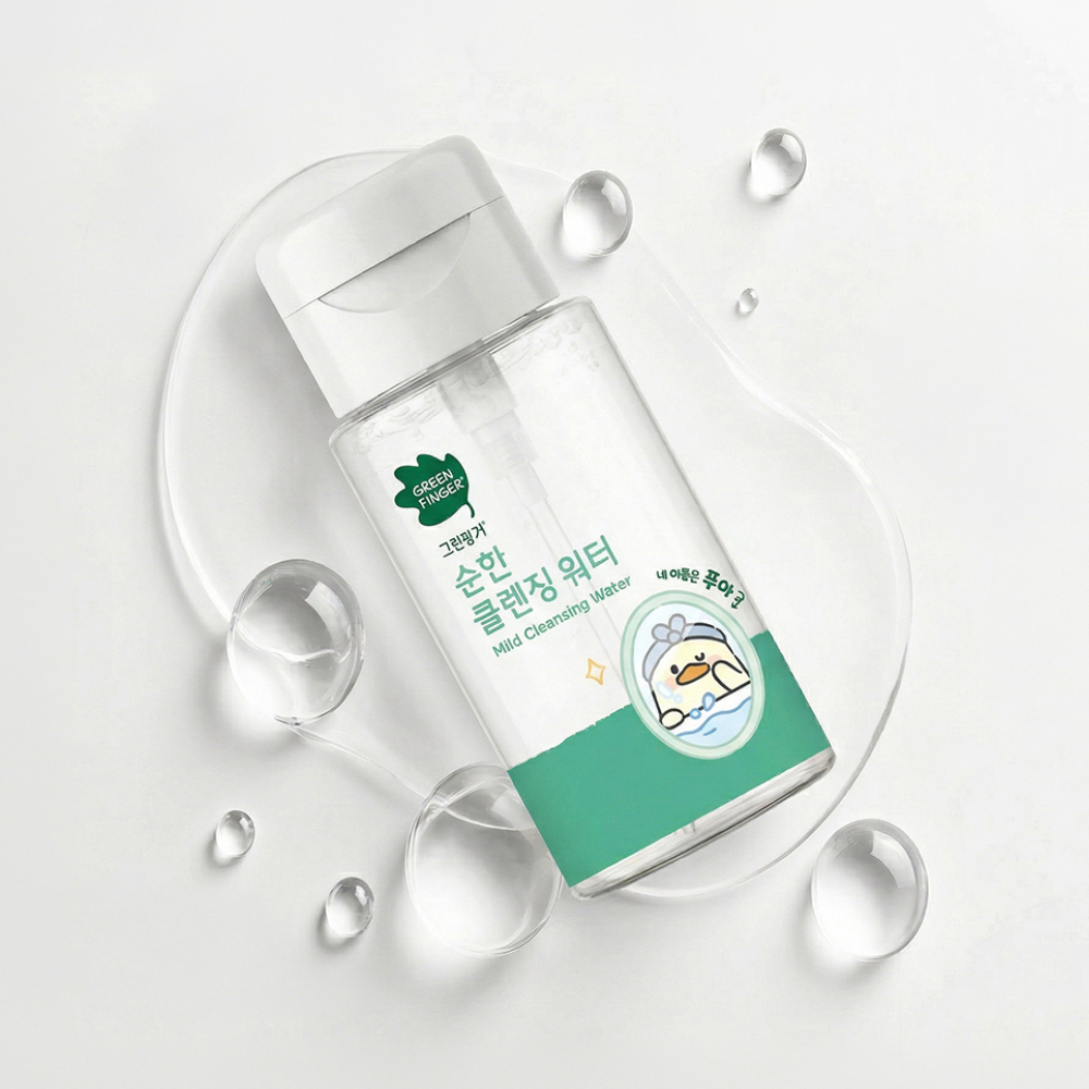 그린핑거 순한 클렌징 워터 푸아에디션 200ml / 아기클렌징워터, 키즈클렌징워터, 눈시림없는클렌징워터, 유아, 어린이 - 상세 이미지 3