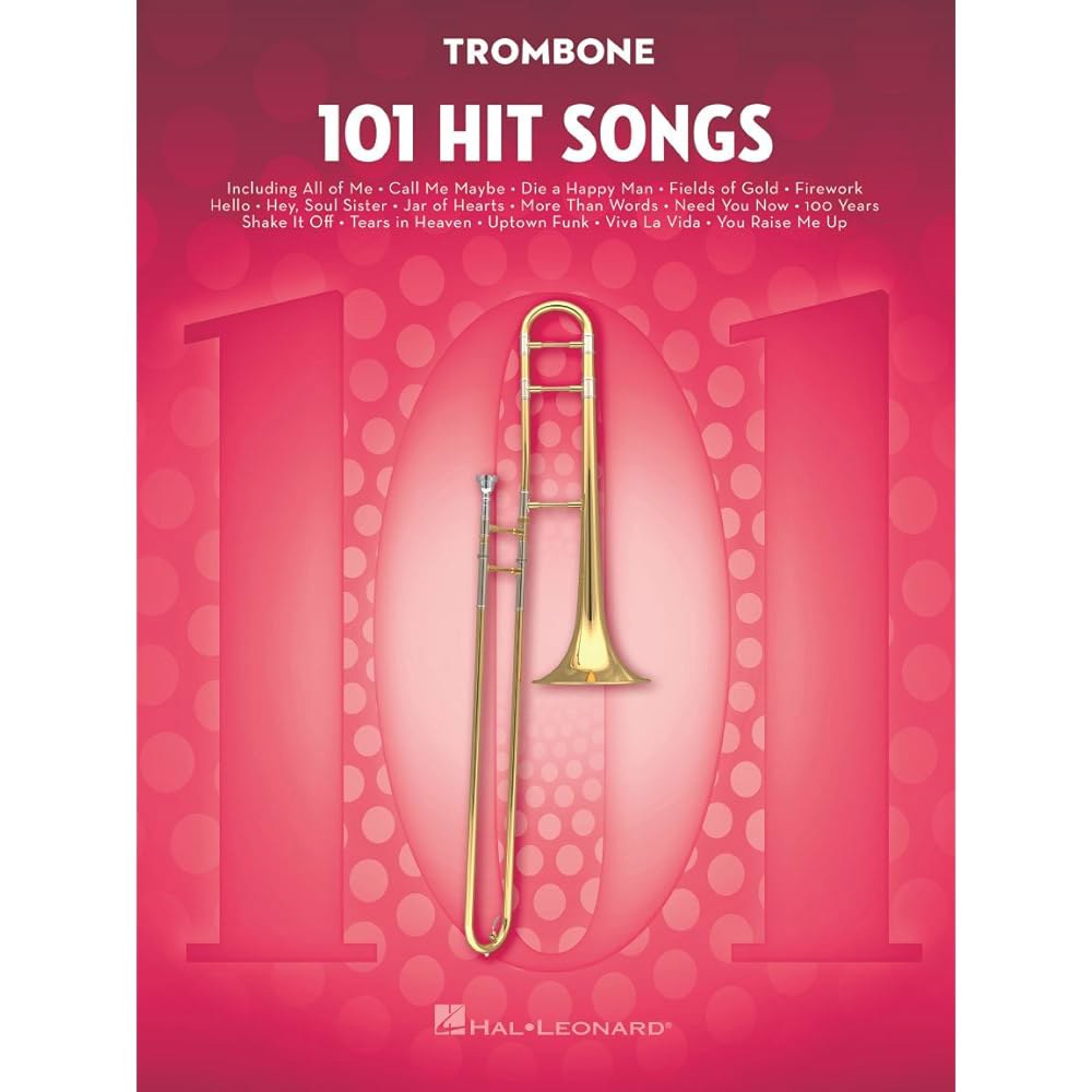 트롬본 악보 송북의 히트곡 101곡 | 모든 레벨을 위한 솔로 인스트루멘탈 폴리오 All of Me, Clocks, Uptown Funk, Shake It Off, Rolling - 상품 이미지