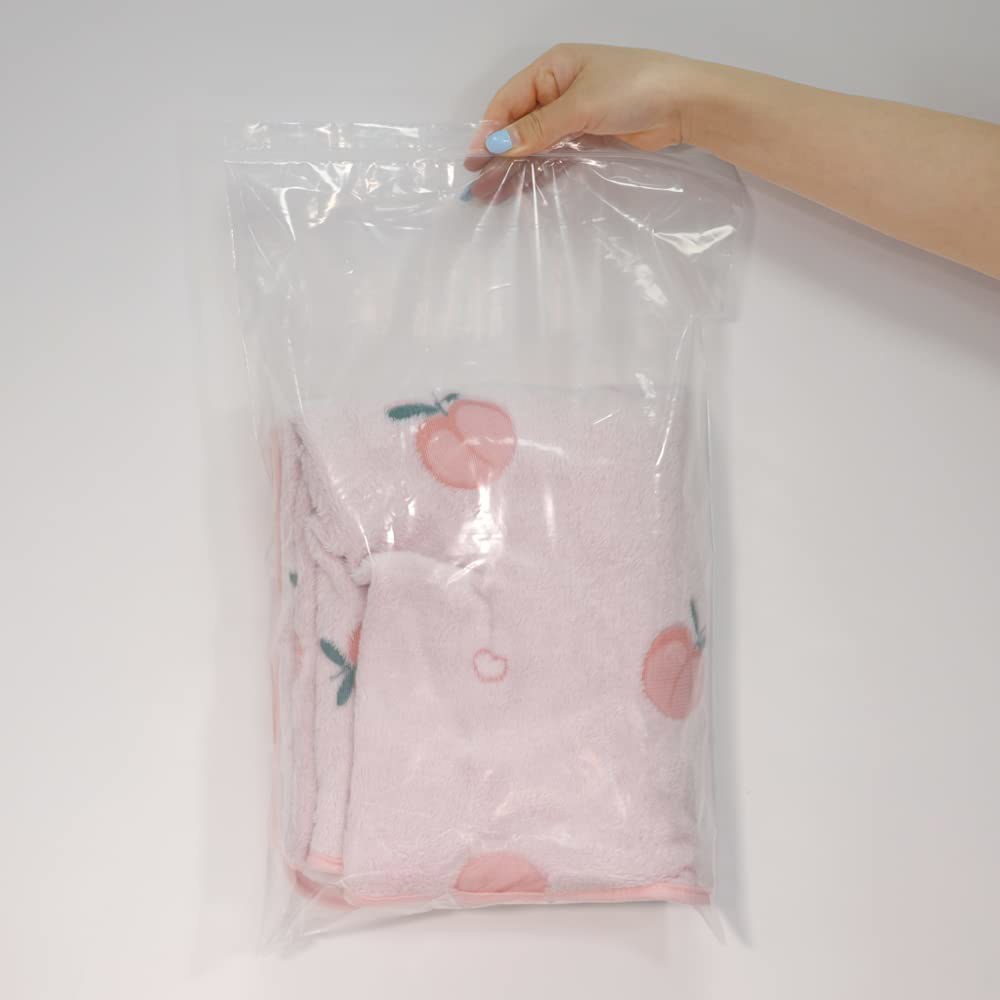 iMailer - 1000 카운트 12인치 x 18인치 대형 지퍼백 보관, 의류, 티셔츠, 바지용 투명 접이식 지퍼 플라스틱 폴리백 3 x 3 - 상세 이미지 3