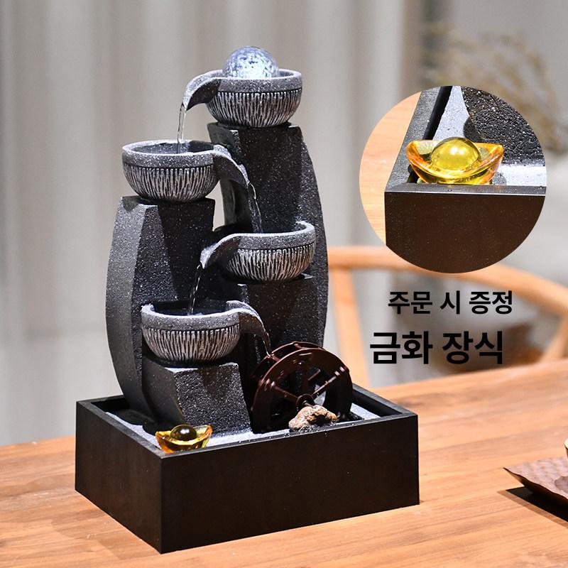 실내 분수대 천연 가습기 거실 연못 인테리어 장식 2208.대형 - 상세 이미지 5