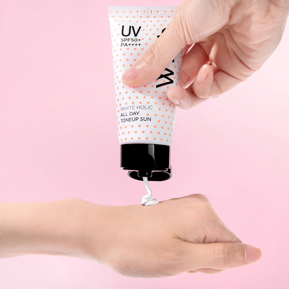 화이트홀릭 올데이 톤업 선 50ml(SPF 50+ PA++++) 24시간 보송 브라이트닝 선크림 - 상세 이미지 5