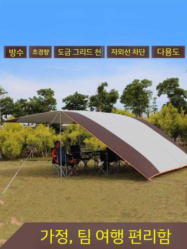 초대형 차광막 그늘막 사이드월 렉타 블랙코팅 헥사타프 방수 썬쉐이드 차량용 렉타타프 캠핑 - 상세 이미지 2