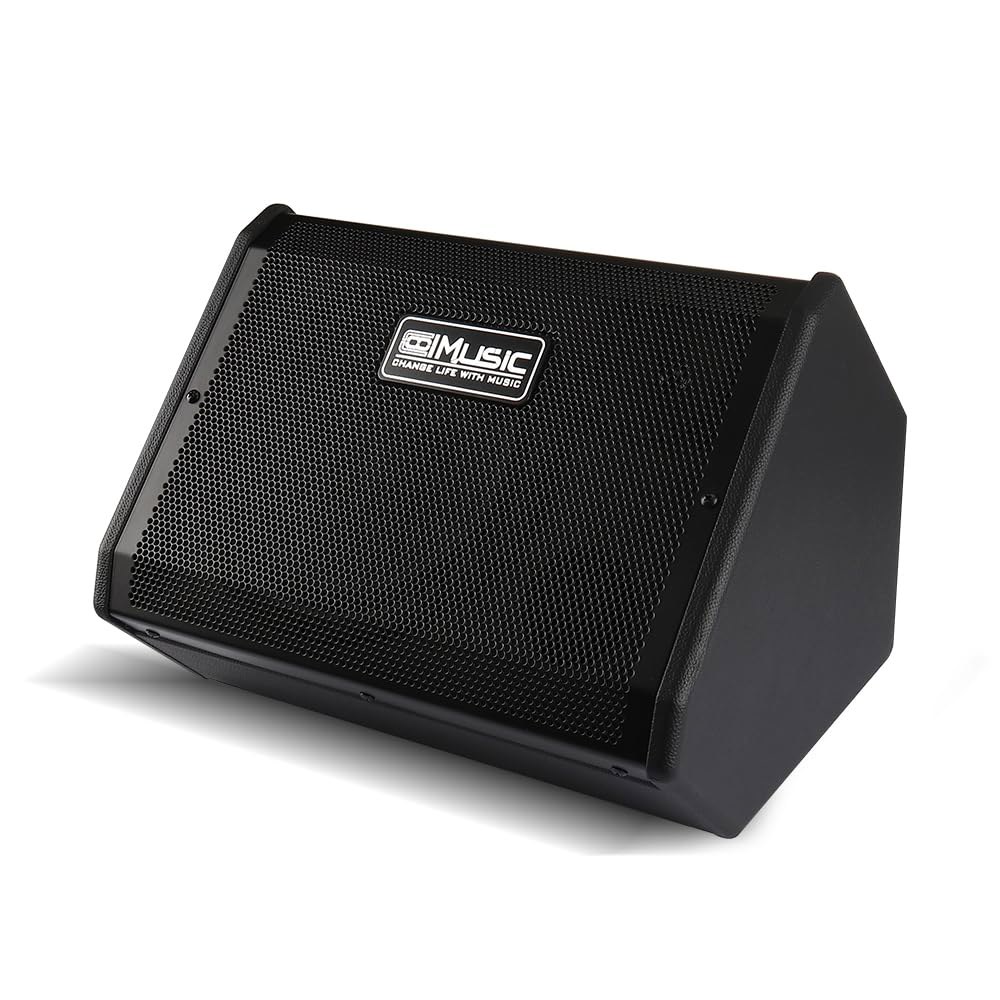 COOLMUSIC 드럼 앰프 50W, 일렉트릭 스피커 키보드 앰프, OTG 녹음, 마이크/라인 입력, 리버브 및 EQ 컨트롤 - 상품 이미지