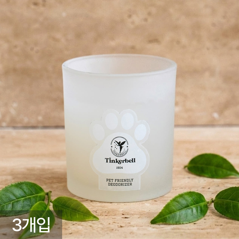 [팅커벨] 에어캔들 퍼퓸 고체 탈취제 화장실 홀애비 방 냄새제거 펫 프렌들리, 230g, 3개 - 상품 이미지