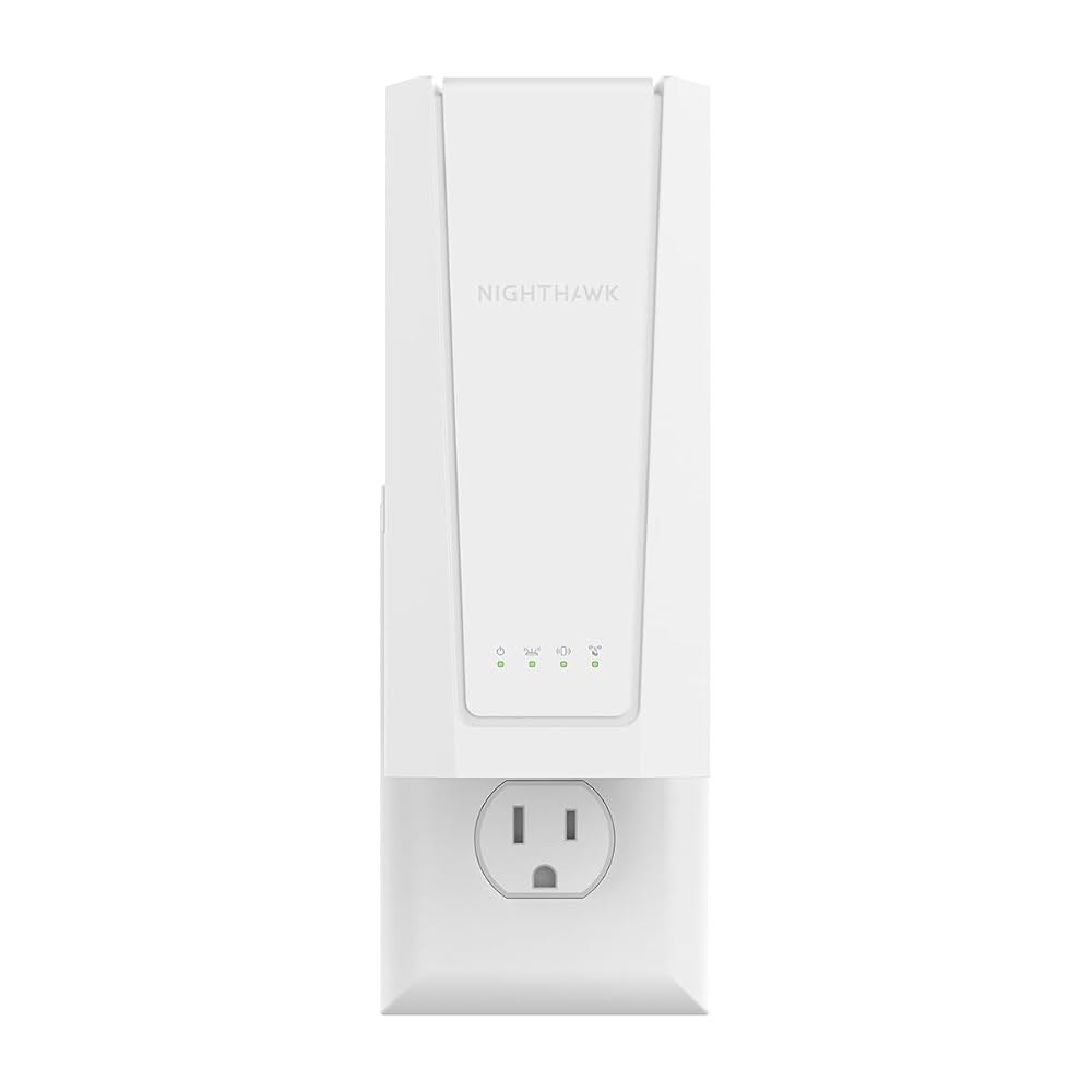 넷기어 WiFi 7 레인지 익스텐더(EXS27) u2013 최대 1,500평방피트 및 BE5000 듀얼 밴드 무선 신호 부스터 중계기(최대 5Gbps 속도), WPA3 , 스마트 - 상품 이미지