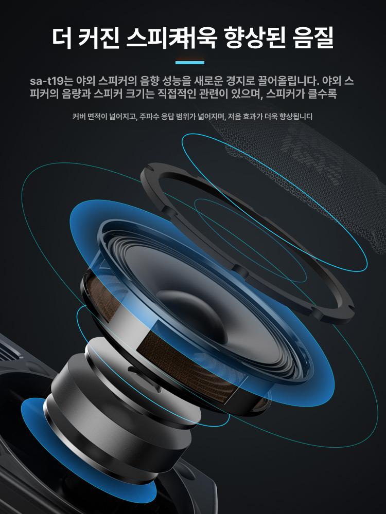 휴대용 블루투스 스피커 대용량 저음 야외 K팝 12 무거운 무선 마이크 - 상세 이미지 3