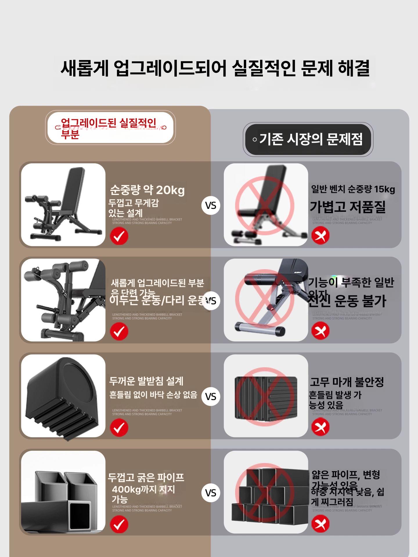 올렌토 레그익스텐션머신 운동기구 근육 레그컬 기구 + 15KG 중량 + 플레이트 컬러 플레이트 - 상세 이미지 4