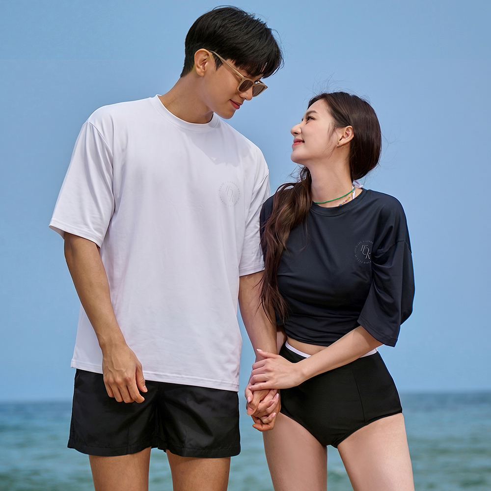 위크나인 남여공용 루즈핏 반팔 래쉬가드 데이즈 민트 제품 이미지