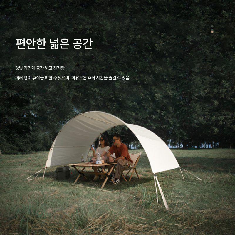 하늘 차광막 그늘막 대형 가든 커튼 쉐이드 블랙코팅 렉타 초대형 선쉐이드 테라스차광막 천막 - 상세 이미지 4