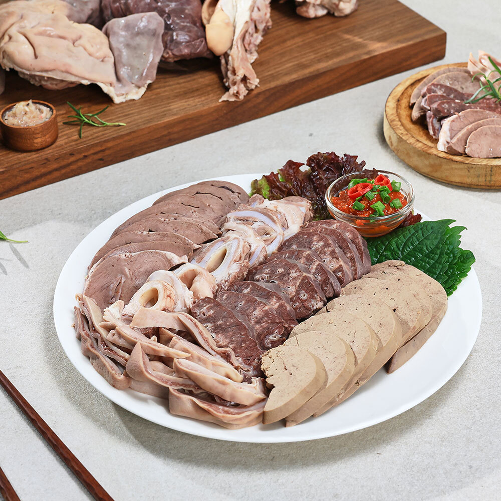 국내산 돼지 내장 모둠 2kg (간 허파 울대 염통 오소리감투) - 상세 이미지 3