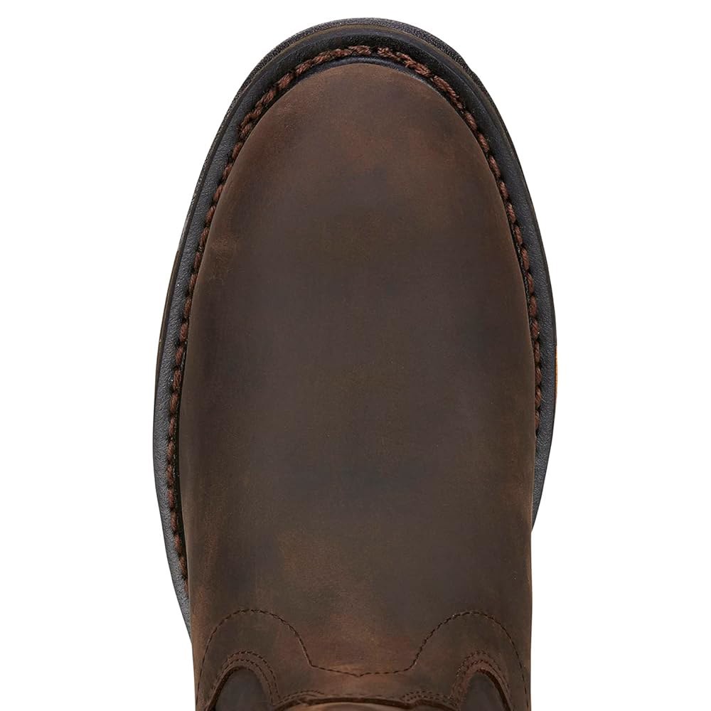 아리아트 남성용 워크호그 복합 토 풀온 부츠 Oiled Dark Brown 7 - 상세 이미지 2