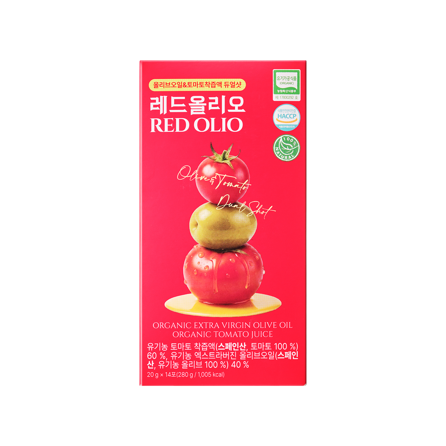 올리브오일 스틱 토마토즙 유기농 엑스트라버진 올리브 레드올리오 14포, 2개 이미지 8