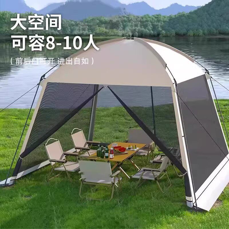 베이지색 이어닝 천막 차광막 차광망 창고 자외선 차양막 메쉬그늘막 식물 스카이어닝 캐노피 이미지 6