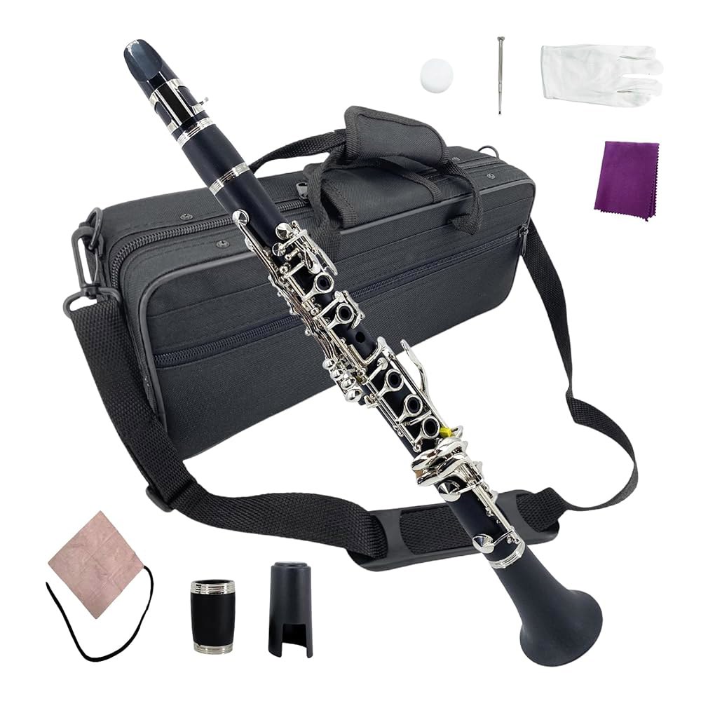 베티모바토 프로페셔널 E 플랫 클라리넷 Eb 키 굿 사운드 니켈 도금 2 & 케이스(에보니테) Clarinet E flat - 상품 이미지