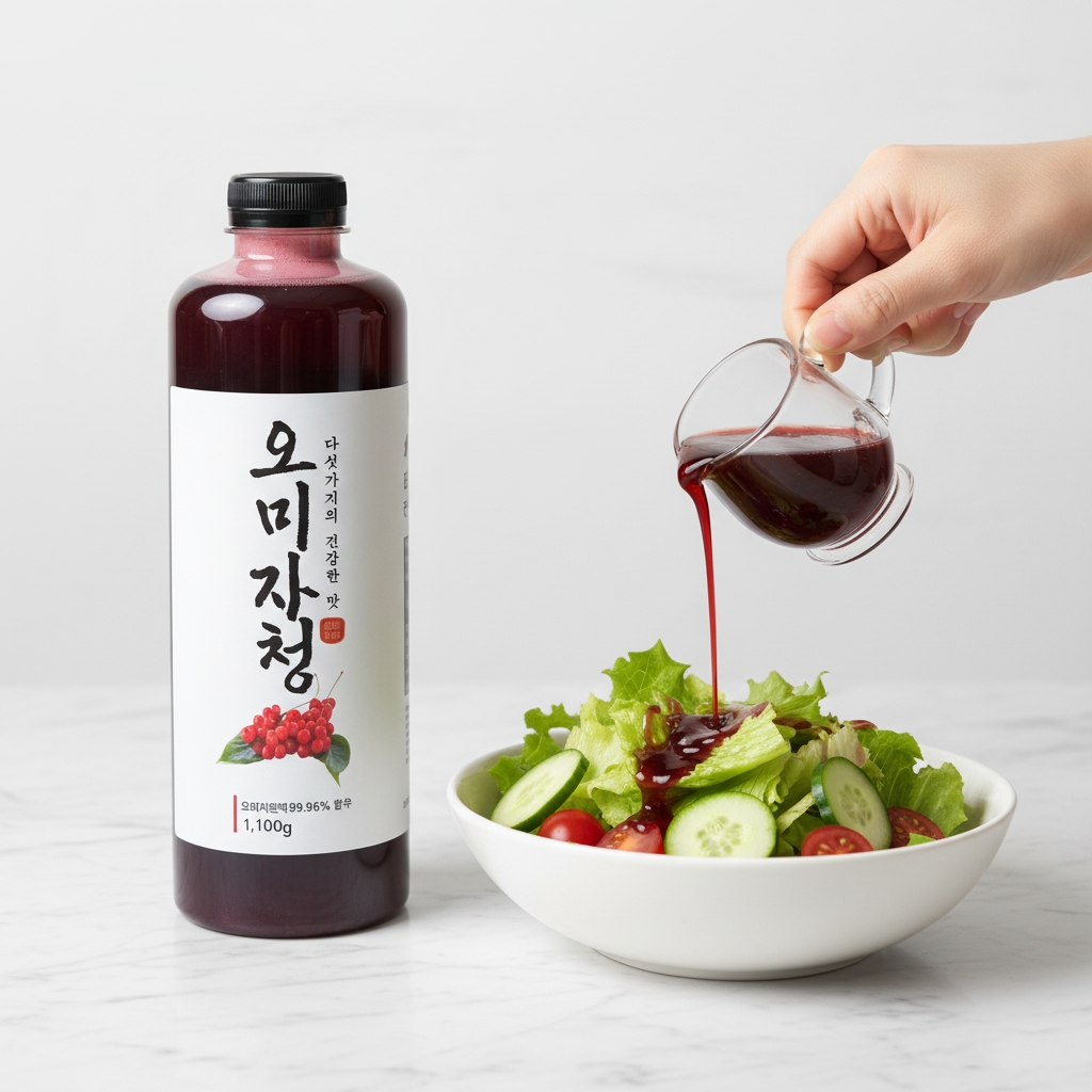 문경 오미자청 국내산 오미자 엑기스 진한 원액 1100g, 8개 - 상세 이미지 4