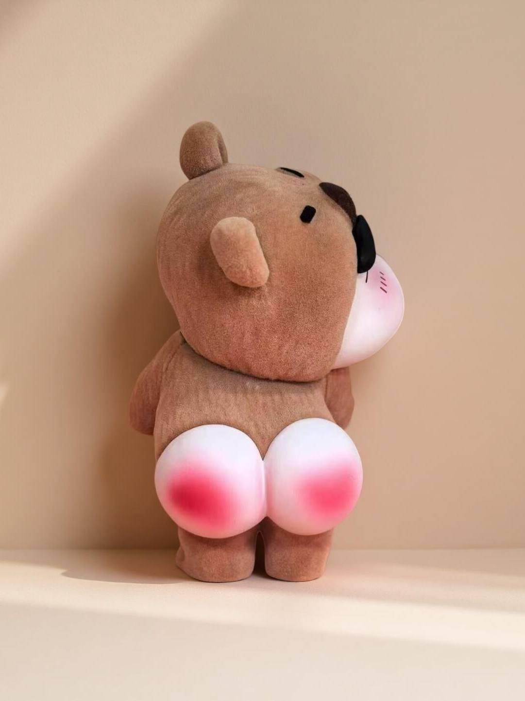 짱구 피규어 장식 인형 솜털 인테리어 책상 차량용 방꾸미기 선물 크레용 신짱 플록드 베어 신짱 - 8cm - 상세 이미지 4