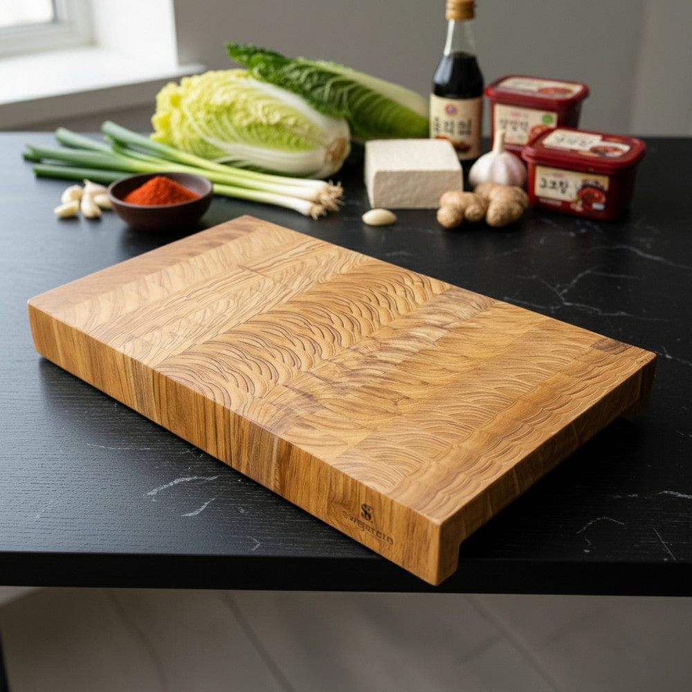 에비히슈테른 콘스탄티 빌트인 우드 도마 플레이팅 48x28cm, 티크 - 상세 이미지 4