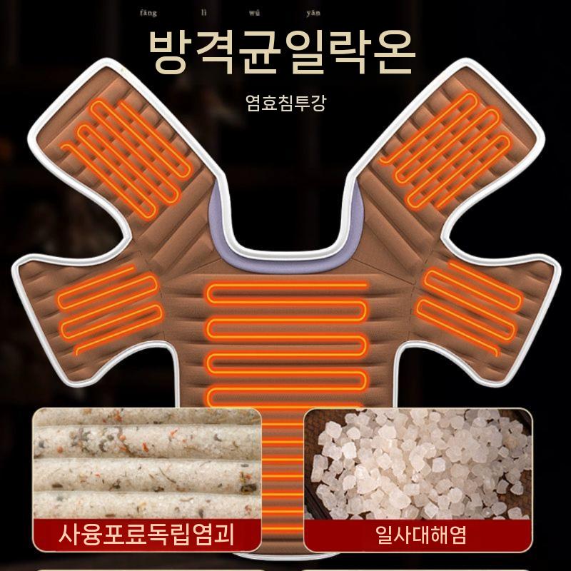 목찜질기 온열 경추 상체 어깨 찜질팩 복부 목 + 오십견 물리 치료 온찜질 블루 - 상세 이미지 2