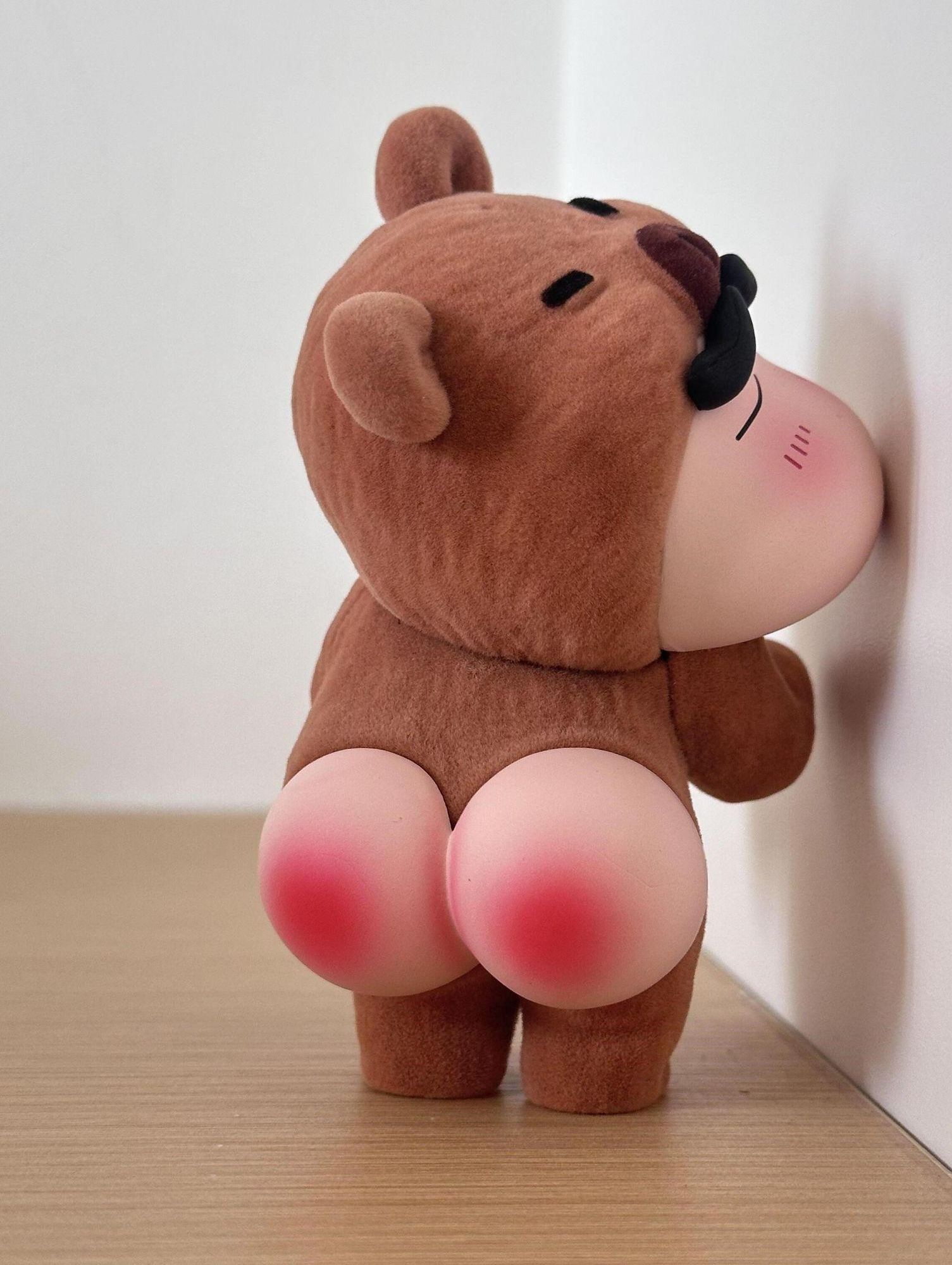 짱구 피규어 장식 인형 솜털 인테리어 책상 차량용 방꾸미기 선물 크레용 신짱 플록드 베어 신짱 - 8cm - 상세 이미지 5