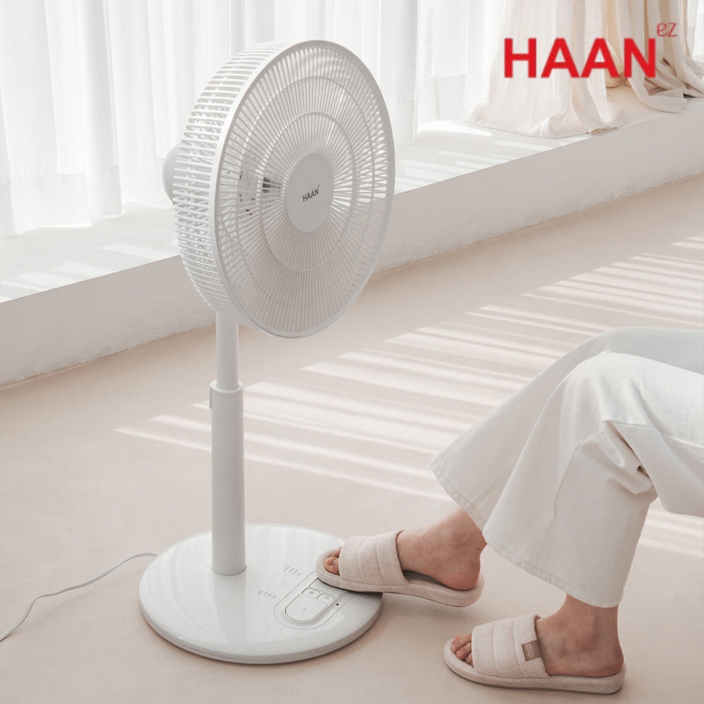 써큘레이터형 발터치선풍기 거실 침실 리모컨 가정용 스탠드선풍기 - 상품 이미지