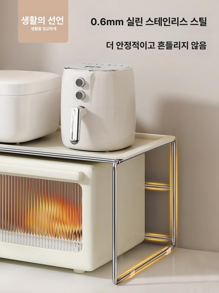 렌지다이 스텐 주방 수납 선반 렌지 선반 오븐장 레인지대 앵글 선반 - 상세 이미지 4