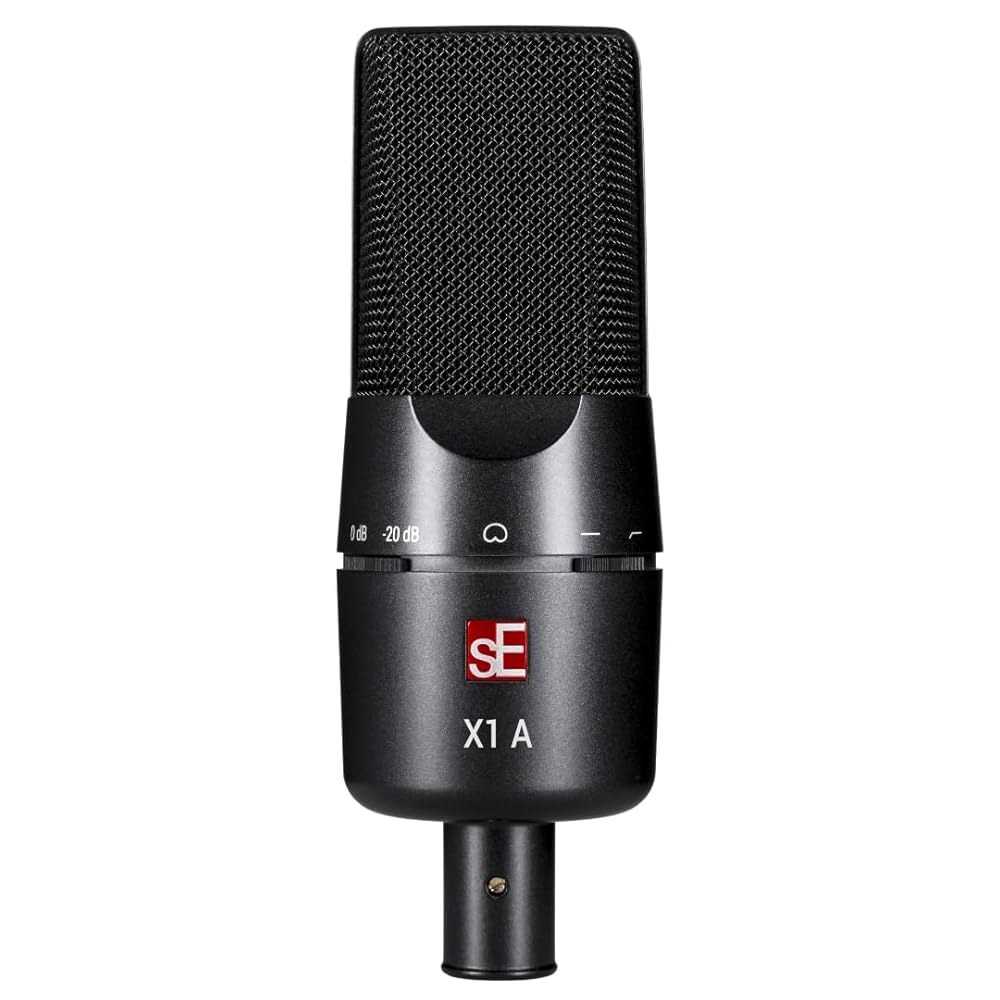 SE Electronics X1 100Hz 필터와 -20dB 패드가 장착된 대형 다이어프램 콘덴서 마이크 - 노래 및 악기용 XLR 녹음 팟캐스트용 전문 스튜디오 1 X1 A - 상품 이미지