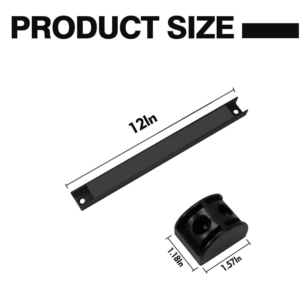 SDDIER 12인치 마그네틱 공구 홀더, 4팩 수납 스트립 자석 바 PVC 코팅 차고 정리함 걸이 스트립, 홀더의 무거운 의무 쉽게 설치 가능 12IN-4 PACK - 상세 이미지 3